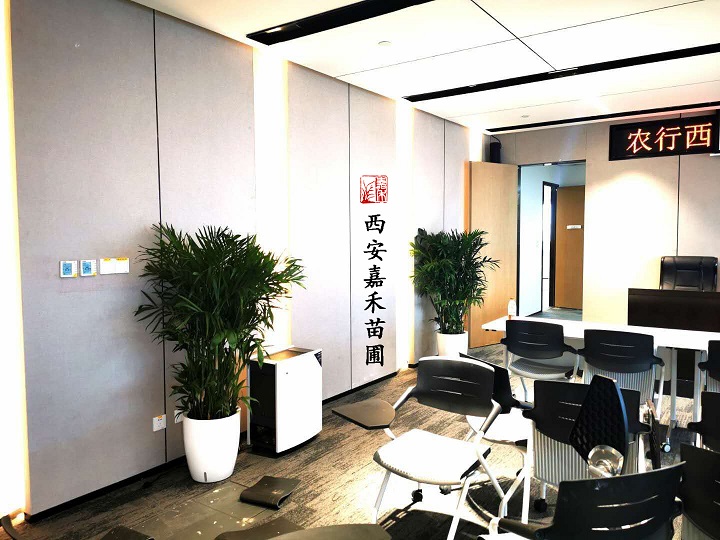 西安農業銀行花卉綠植租擺案例